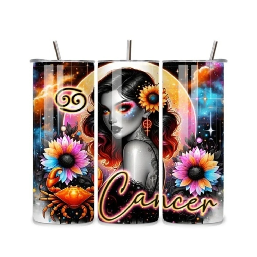 Cancer Zodiac Sign 20oz Stainless Steel Tumbler